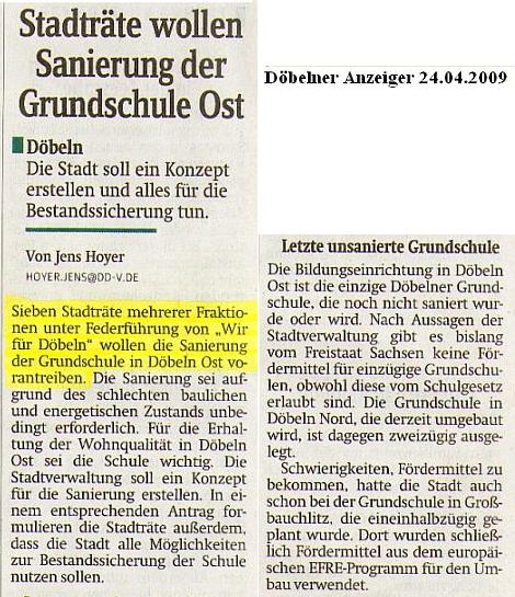 WIR F&Uuml;R D&Ouml;BELN, HANDELN STATT REDEN