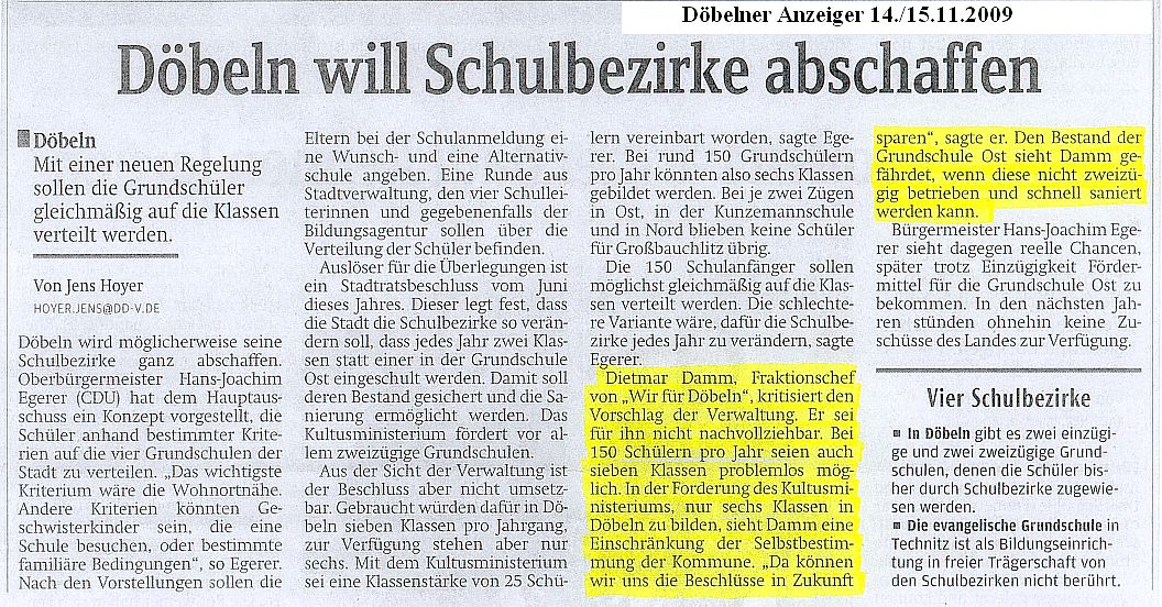 WIR F&Uuml;R D&Ouml;BELN, HANDELN STATT REDEN