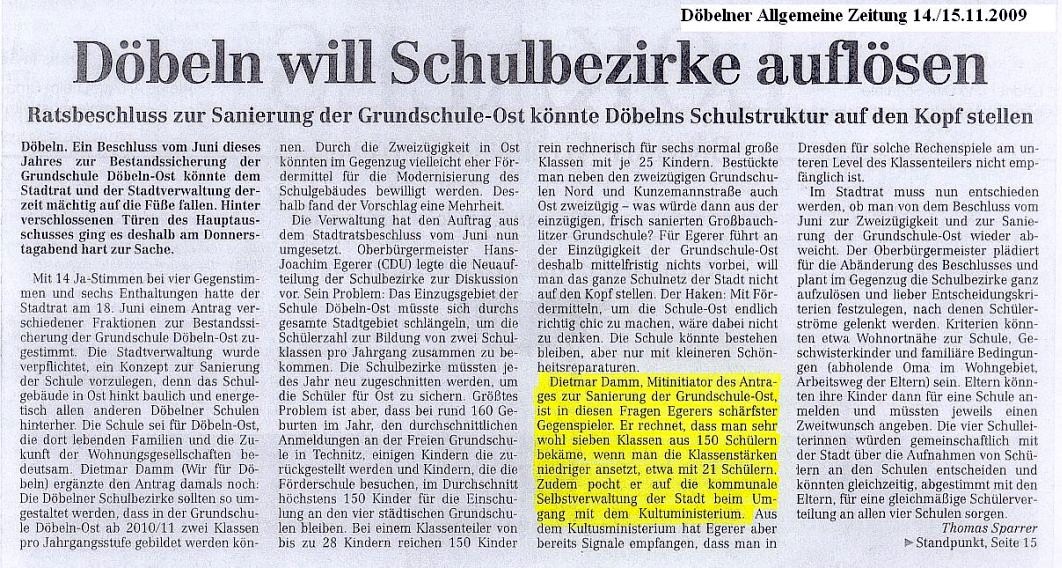 WIR F&Uuml;R D&Ouml;BELN, HANDELN STATT REDEN