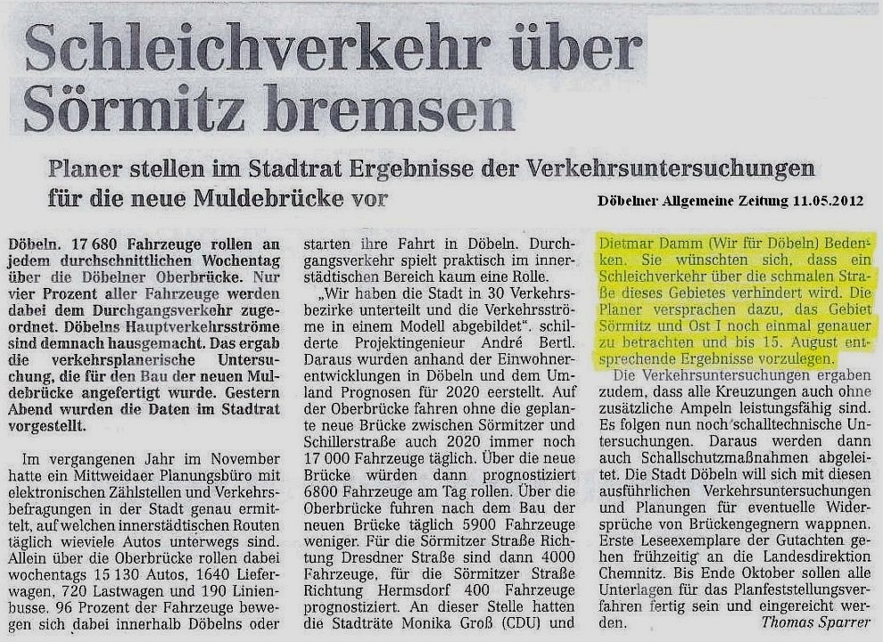 WIR F&Uuml;R D&Ouml;BELN, HANDELN STATT REDEN