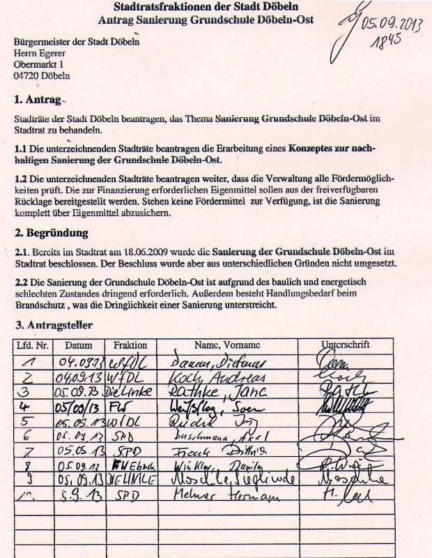 WIR F&Uuml;R D&Ouml;BELN, HANDELN STATT REDEN
