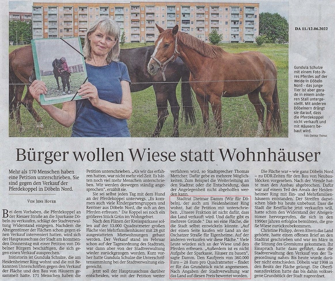 WIR F&Uuml;R D&Ouml;BELN, HANDELN STATT REDEN